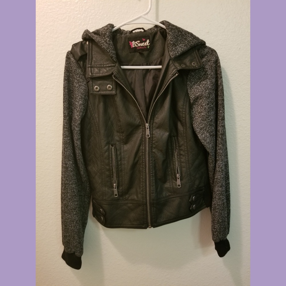 Faux leather jacket